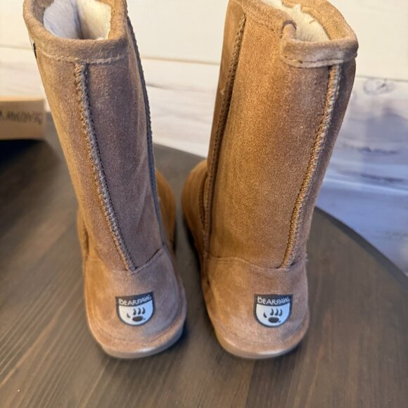 Bearpaw Women's Eva Short Hickory Winter Boots Size 10 Brown Beige - Picture 8 of 10